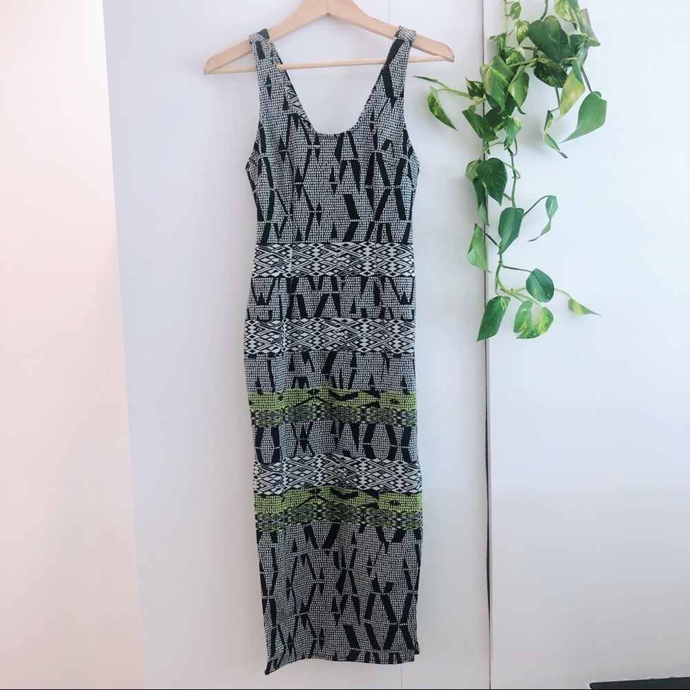 Urban outfitters cutout snake print midi dress